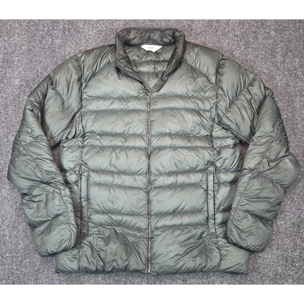 Vuori Coordinate Down Jacket Mens L Green Full Zip - Picture 2 of 10